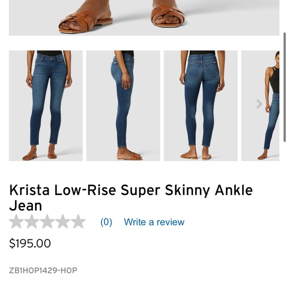 Hudson fringe bottom skinny Jean - Picture 4 of 4